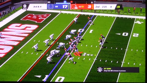 Madden: Indianapolis Colts vs Cleveland Browns (Touchdowns)