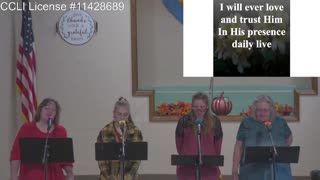 Moose Creek Baptist Church Sing “I Surrender All” During Service 9-25-2022