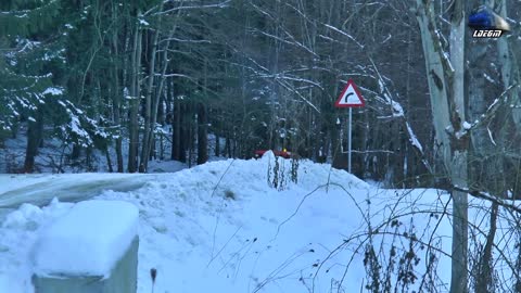 ❄🚜🚜Snow Plowing Same Taurus 60 DT Tractor la Dezăpezire in Munții Apuseni Mountains 29 January 2022