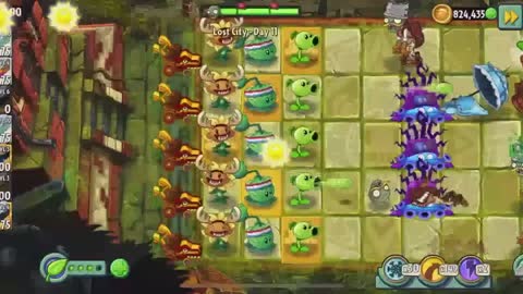 Plants vs Zombies 2 Lost City - Day 11