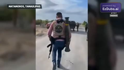 Mexican TV Spots Cartel Wielding Anti-Tank Rocket Launcher In Border Town Near Texas