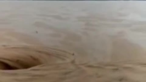 Super vortex appears at flood site