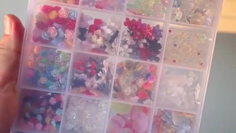 100/50pcs Kawaii Resin Nail Art Charm Rose/Bow/Butterfly/Hollow Love