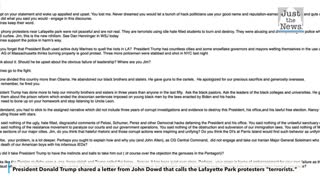 Trump shares letter from John Dowd on Twitter
