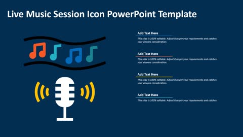 Live music session icon PowerPoint template