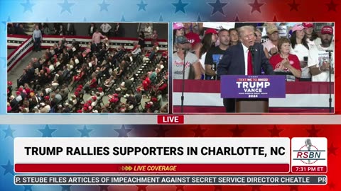 FULL SPEECH: President Trump Holds a Rally in Charlotte, North Carolina - 7/24/24