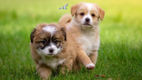 Cute Puppies Playing2021