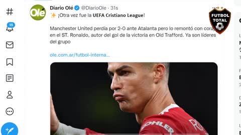 ASÍ REACCIONA PRENSA MUNDIAL a GOL de CRISTIANO RONALDO MANCHESTER UNITED vs ATALANTA 3-2 CHAMPIONS