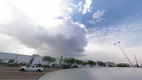 Beautiful Severe Hail Storm Down Draft over Las Vegas. Very Cool!