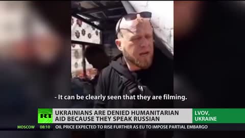 Ukrainians denied humanitarian aid...Because they speak Russian!!