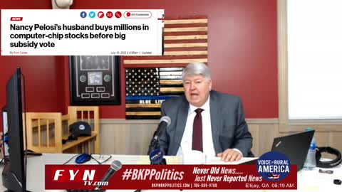 BKP talks about economy, Grassley letter, Trump, Pelosi, Taiwan, Senate, and more