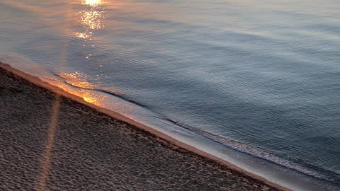 Sunrise. Odessa. With a glass of juice