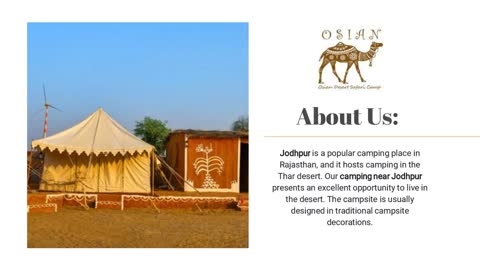 Best Place for Camping in Jodhpur - Osian Resorts