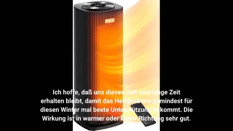 Keramik Heizlüfter mit Fernbedienung und 7 Heizstufen von Pro Breeze - Heizstrahler elektrisch