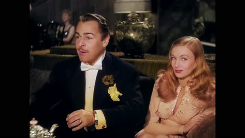 Veronica Lake The Glass Key 1942 scene colorized remastered 4k