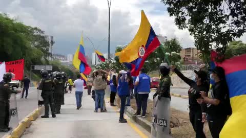 Manifestación en Bucaramanga y el área por el Paro Nacional