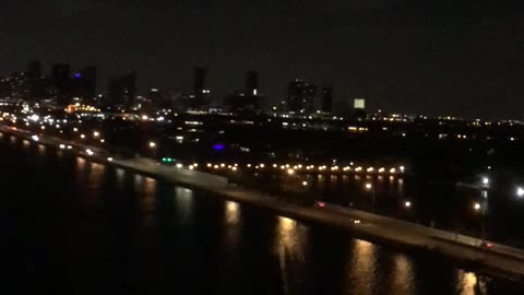 Miami Florida skyline at night