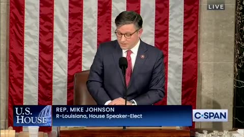 Mike Johnson gives first speech as House Speaker, Dems are PISSED