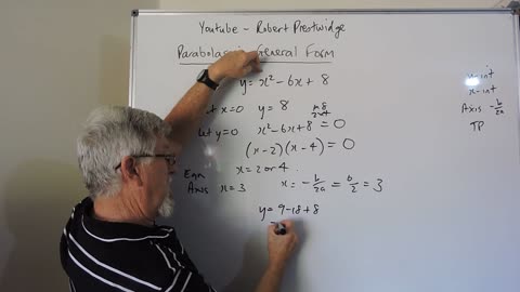 One Minute Math Parabolas General Form The 4 Important Details
