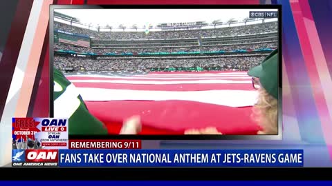 Fans take over national anthem at Jets-Ravens game