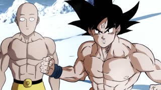 Superman and Hulk vs Goku Vegeta and Saitama AMV