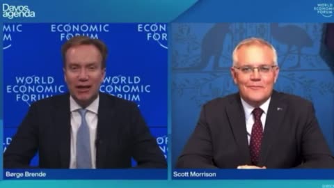 WEF President Børge Brende dictates to Australian PM Scott Morrison