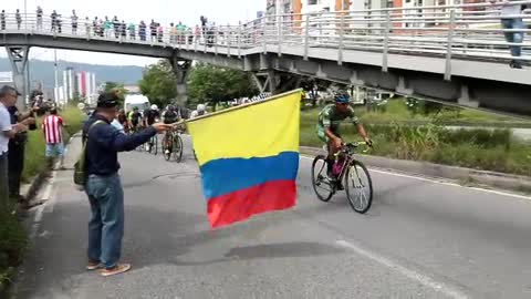 Así fue la llegado de la Vuelta a Colombia a Bucaramanga