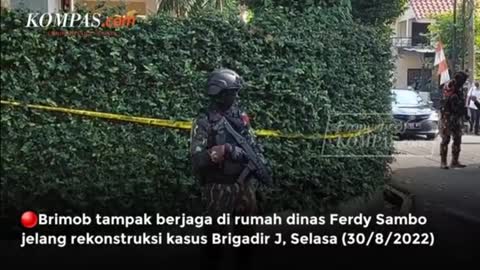 [BREAKING NEWS] Rumah Ferdy Sambo Dijaga Brimob Jelang Rekonstruksi