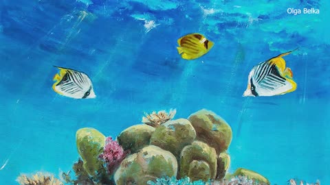 Scuba Diver Makes Underwater Masterpiece