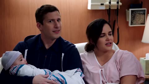 Jake And Amy Name Their Baby | Brooklyn 99 Season 7 Episode 13 | Lights Out