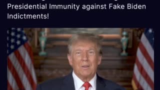 President Trump's speaking about Immunity.