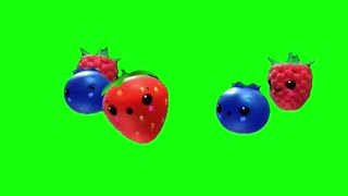 Fruit Dancing to The Spark | Green Screen