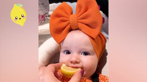 Cute Babies React to Food Compilation Will Make Your Day