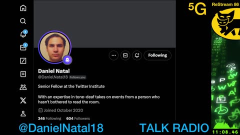 @DanielNatal18 TALK RADIO ReStream 86