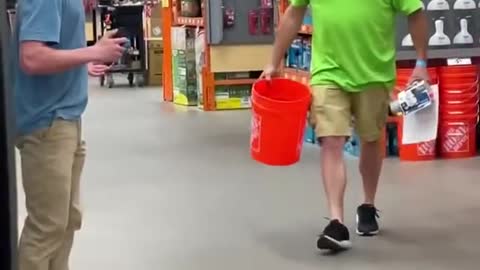 Bucket On Head Prank shorts