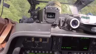 Apache Helicopter river flight
