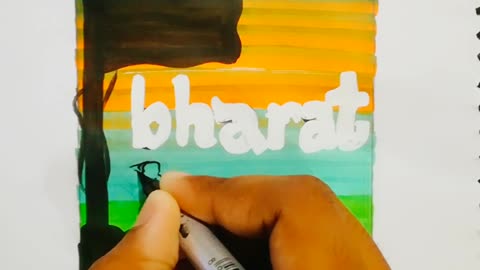 India vs Bharat Easy art 😮 l The nitin art _2d