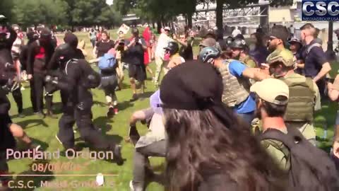 Best Of 2017 - The Best Patriot Vs AntiFa Brawls In The Pacific NW