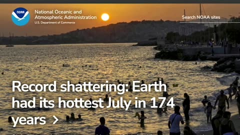July was world's hottest on record -NASA