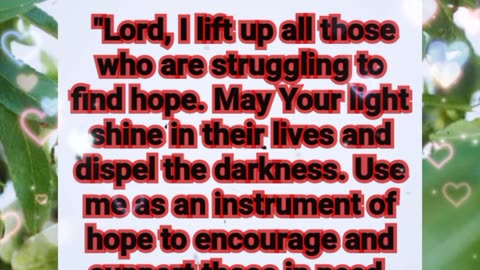 Prayer for hope