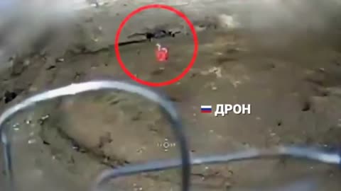 Ukrainian drone lands a mid air kill on a Russian drone before it can drop its payload