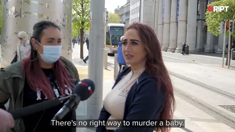 ⁣On the Streets of Dublin: People react to the late term abortion happening in Ireland