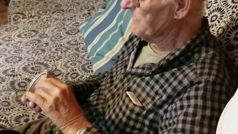 Cat Food Prank on Grandpa