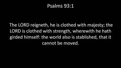 KJV Bible Psalms Chapter 93