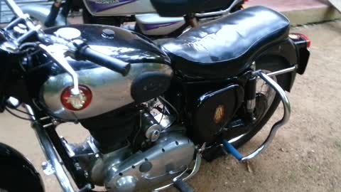 Classic BSA Motorcycle in Sri Lanka