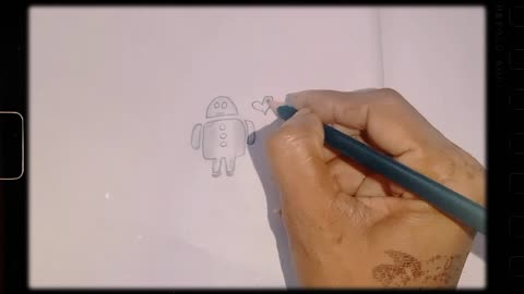 Robot drawing easy|| Robot drawing for kids||Robot drawing step by step