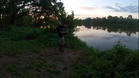 One Night! SURPRISE! James River CATFISHINGTWO FLATHEADS,