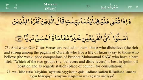 19. Surah Maryam - by Mishary Al Afasy