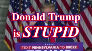 Don't Want Chump - Donald Trump is Stupid