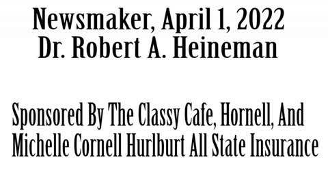 Wlea Newsmaker, April 1, 2022, Dr. Robert Heineman